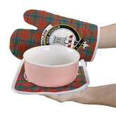 MacLean Of Duart Ancient Tartan Crest Oven Mitt And Pot Holder (2 Oven Mitts + 1 Pot Holder)